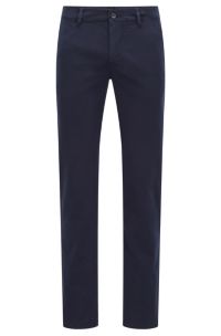 BOSS - Slim-fit stretch in brushed chinos cotton casual