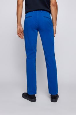 mens electric blue chinos