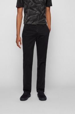 BOSS - Regular-fit casual chinos in 