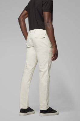 BOSS - Regular-fit casual chinos in 