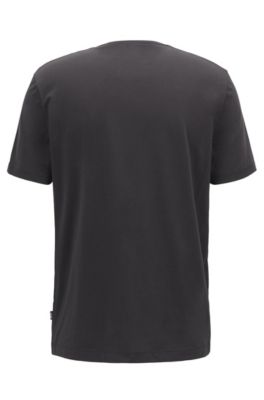 BOSS - Crew-neck T-shirt in pure cotton 