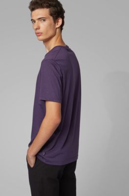 hugo boss purple t shirt