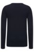 Crew-neck sweater in a cotton blend, Dark Blue