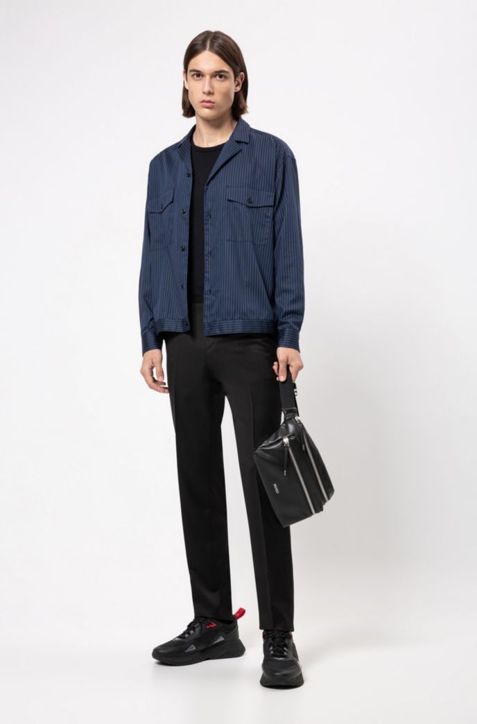 Crew-neck sweater in a cotton blend