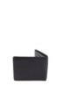 Billfold wallet in calf leather with straw-printed effect, Dark Blue