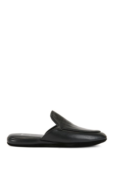 Slip-on shoes in nappa leather, Black