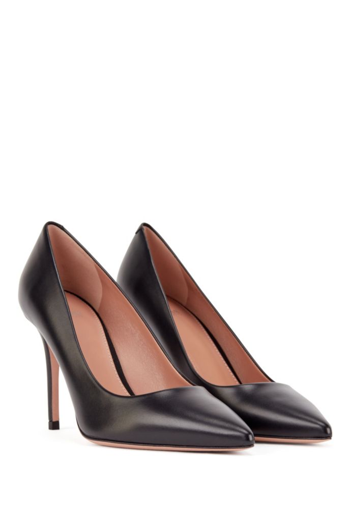 BOSS - Pointed-toe shoes in leather