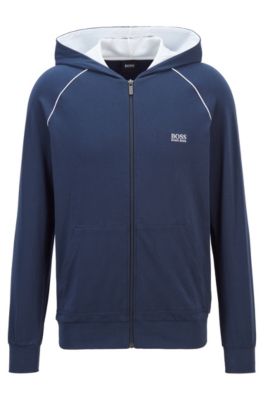 hugo boss zip through sweatshirt