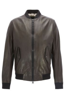 HUGO BOSS leather jackets for men | Premium materials & cuts