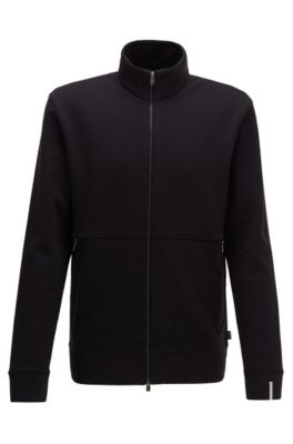 hugo boss zip through sweatshirt