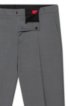 Slim-fit trousers in textured virgin wool, Grey