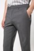 Slim-fit trousers in textured virgin wool, Grey