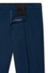 Slim-fit trousers in textured virgin wool, Blue