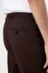 Slim-fit trousers in textured virgin wool, Dark Red