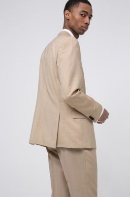 hugo boss tan suit