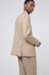 Slim-fit suit in mohair-look virgin wool, Beige