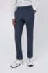 Slim-fit suit in mohair-look virgin wool, Blue