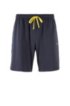 Loungewear shorts in stretch cotton jersey with drawstring waist, Dark Blue