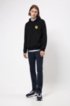 Slim-fit trousers in soft-washed stretch cotton , Dark Blue