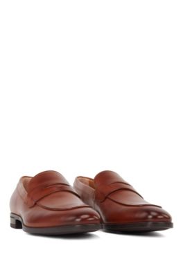 hugo boss penny loafers