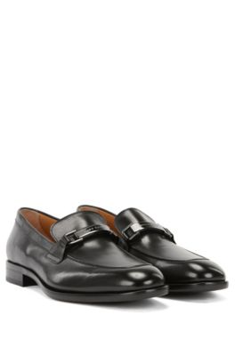 hugo boss leather loafers