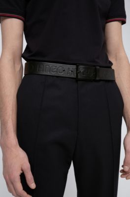 hugo boss embossed belt