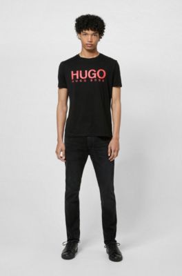 hugo boss embossed t shirt