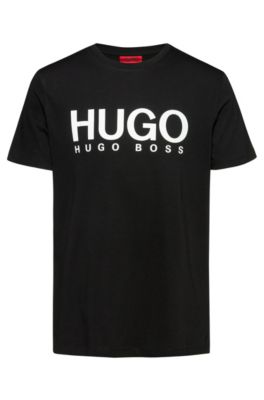 hugo boss black and white t shirt