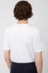 Crew-neck T-shirt with contrast logo print, White