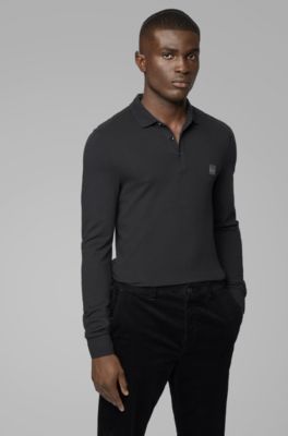 hugo boss passerby long sleeve polo shirt