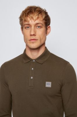 hugo boss long sleeve polo shirts sale