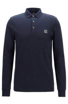 mens long sleeve polo shirts hugo boss