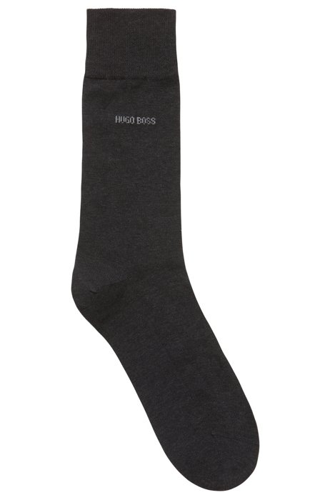 Fil-d’Ecosse-Socken aus merzerisierter, ägyptischer Baumwolle, Dunkelgrau