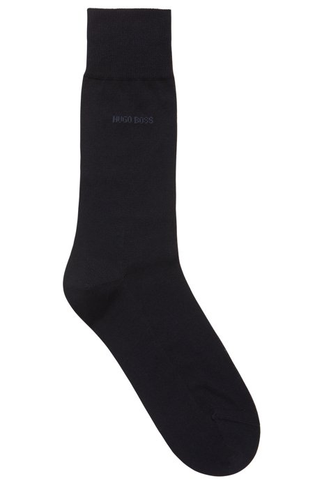 Fil-d’Ecosse-Socken aus merzerisierter, ägyptischer Baumwolle, Dunkelblau