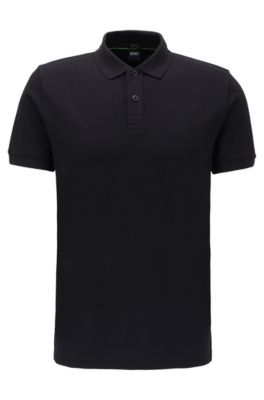 boss polo shirt black