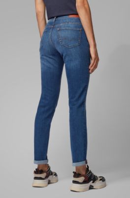 BOSS - Slim-fit jeans in super-stretch 