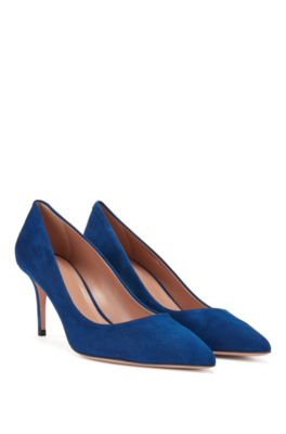 light blue court heels