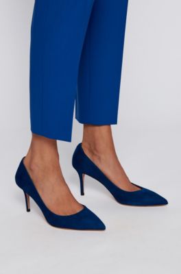 light blue court shoes