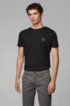 Crew-neck T-shirt in single-jersey cotton, Black