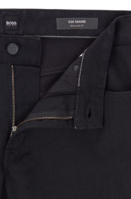 BOSS - Regular-fit jeans in black-black 