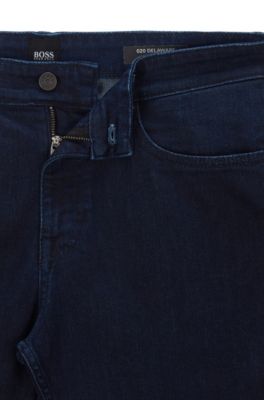 Slim-fit jeans in dark-blue comfort 