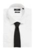 Jacquard tie in satin-touch silk, Black