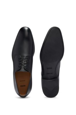 Italian-made Derby shoes in embossed leather