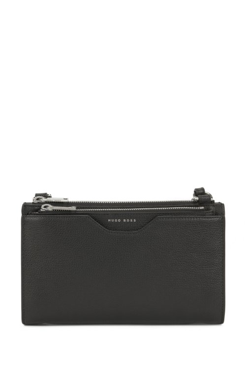 hugo boss shoulder bag mens leather