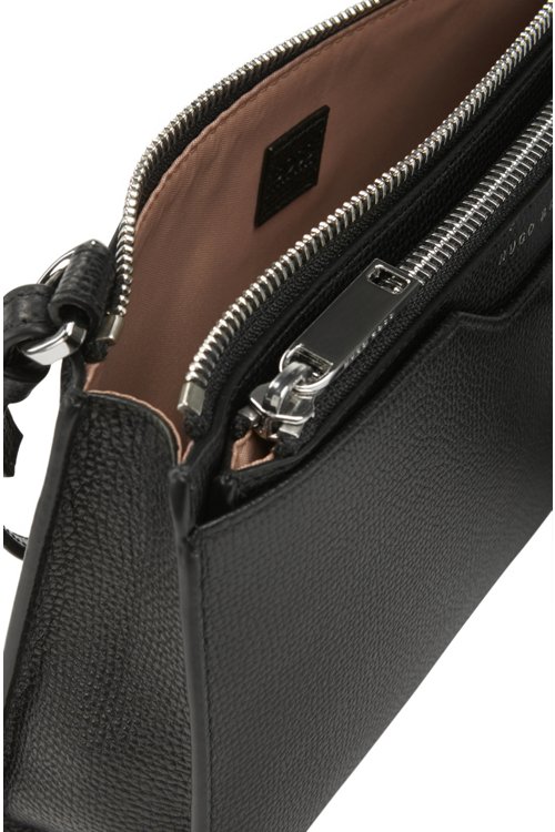 Hugo Boss Italian calf-leather shoulder bag with removable pouch at £ ...