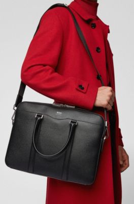 hugo boss signature document bag