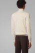 Turtleneck sweater in extra-fine Italian merino wool, Natural