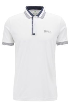 white hugo boss polo