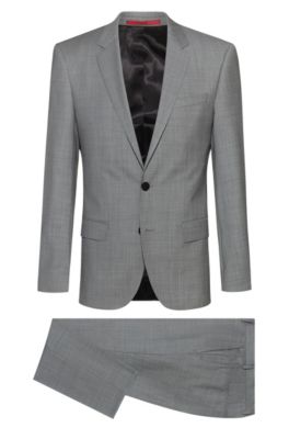 costume gris hugo boss