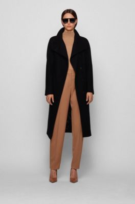 hugo boss catifa wrap wool coat